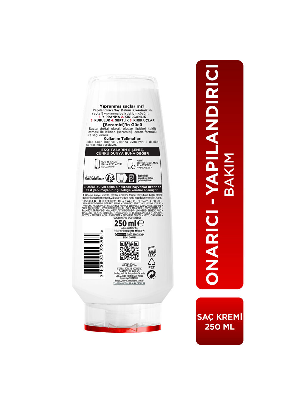 L'Oréal Paris Elseve Komple Onarıcı 5 Yapılandırıcı Bakım Kremi 250ml-6