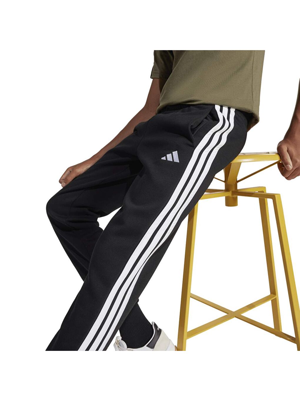 3 Stripes Fleece 280 Çocuk Siyah Eşofman Altı-2