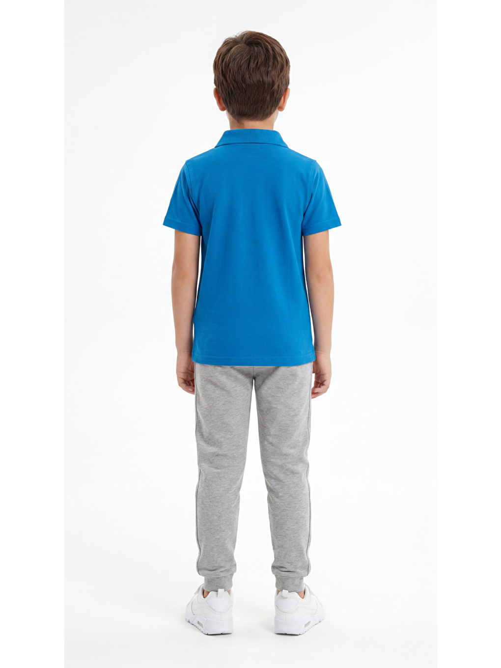 Mavi Erkek Çocuk Okul Kısa Kol Polo Yaka Lakost-3