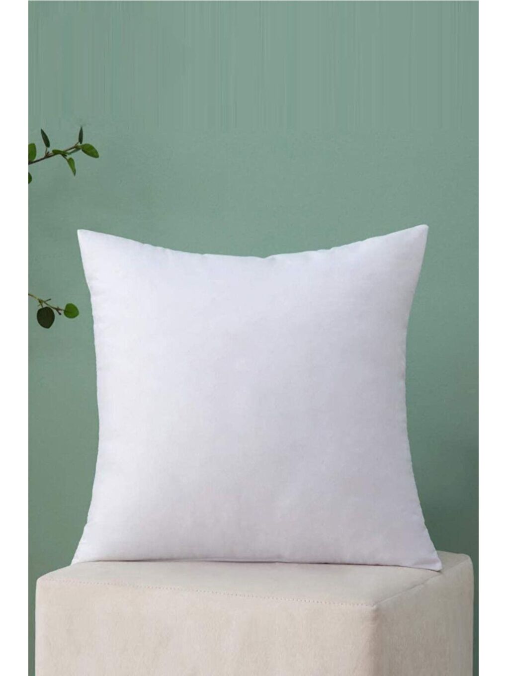 Beyaz 2li 350gr Silikon Dolgulu Kırlent 45x45cm BEYAZ/45X45CM-3