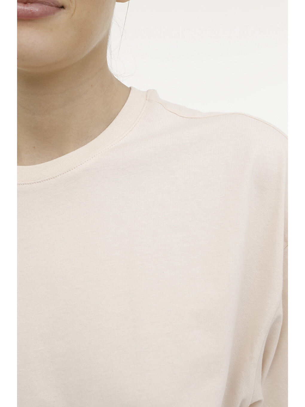 Wb Boxy 11fn95 4fx Pembe Kadın Kısa Kol T-shirt-3