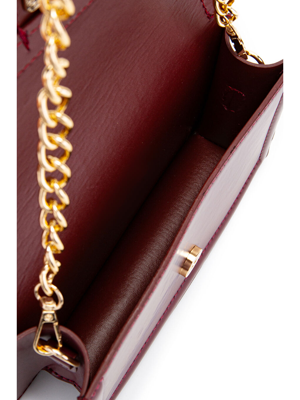 Uzun Askılı Suni Deri Kadın Çapraz Çanta Darla Bordo-4