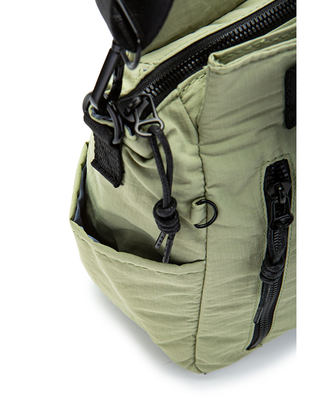 Klinkır Kumaş Kadın Çapraz Çanta Darrel Asker Yeşili-4