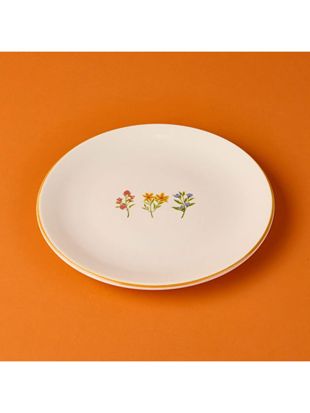 Karışık Kitchen 12 Parça Çıtır Çiçekli Seramik Kahvaltı Takımı - Renkli-1