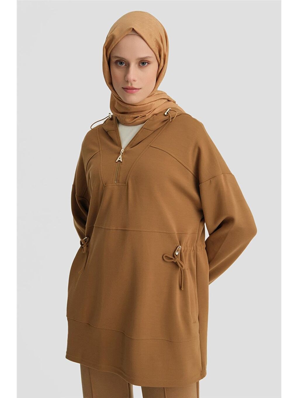Kahverengi Sweat 24Kd6803 Camel-4