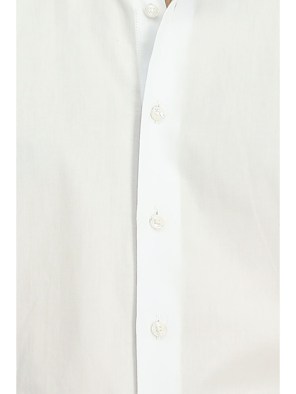 Beyaz Uzun Kol Slim Fit Dar Kesim Easy Care Gömlek-5