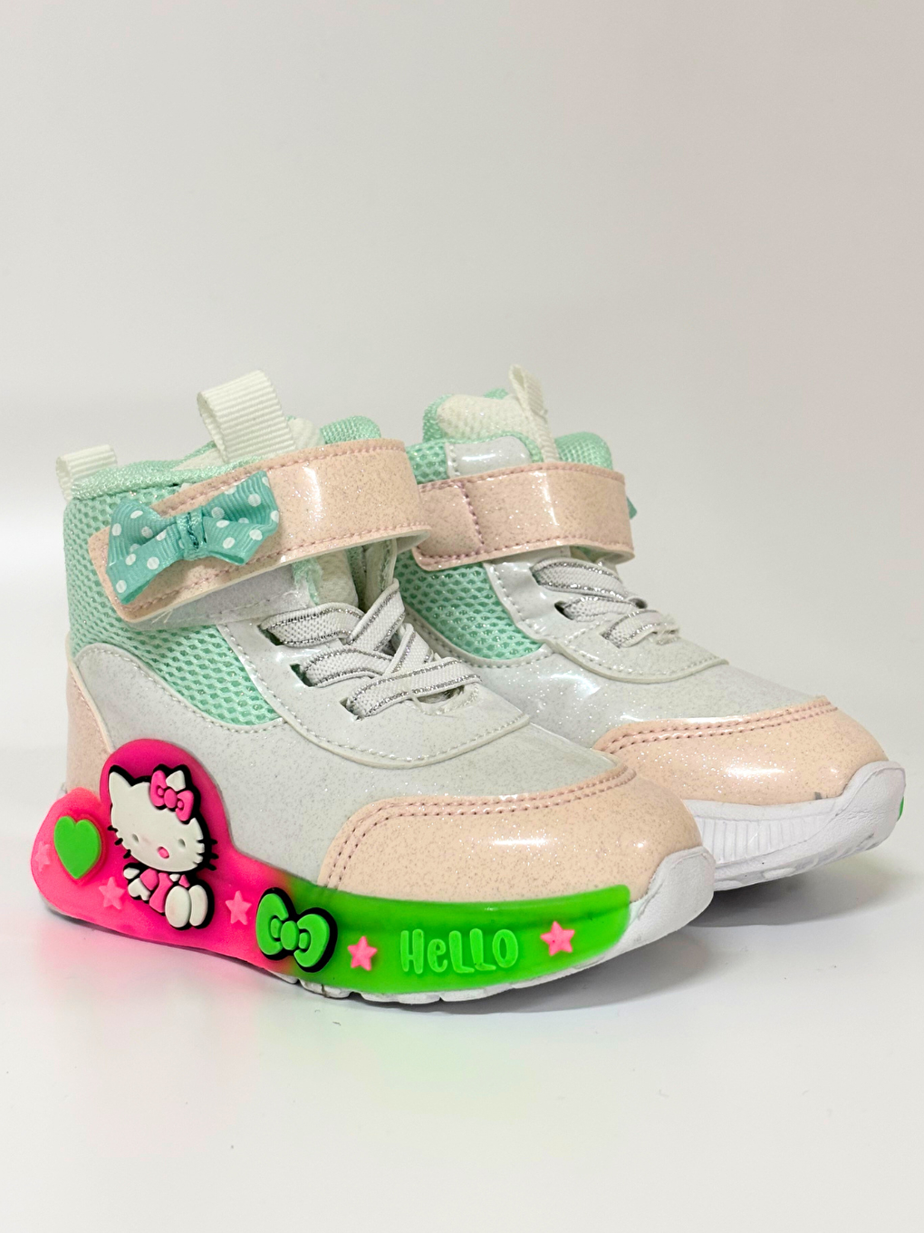 Yeşil Mint Hello Kız Çocuk Sneakers-1