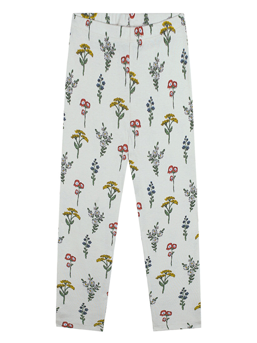 Organik Bej Uzun Kollu Kız Çocuk Pijama Takımı-2