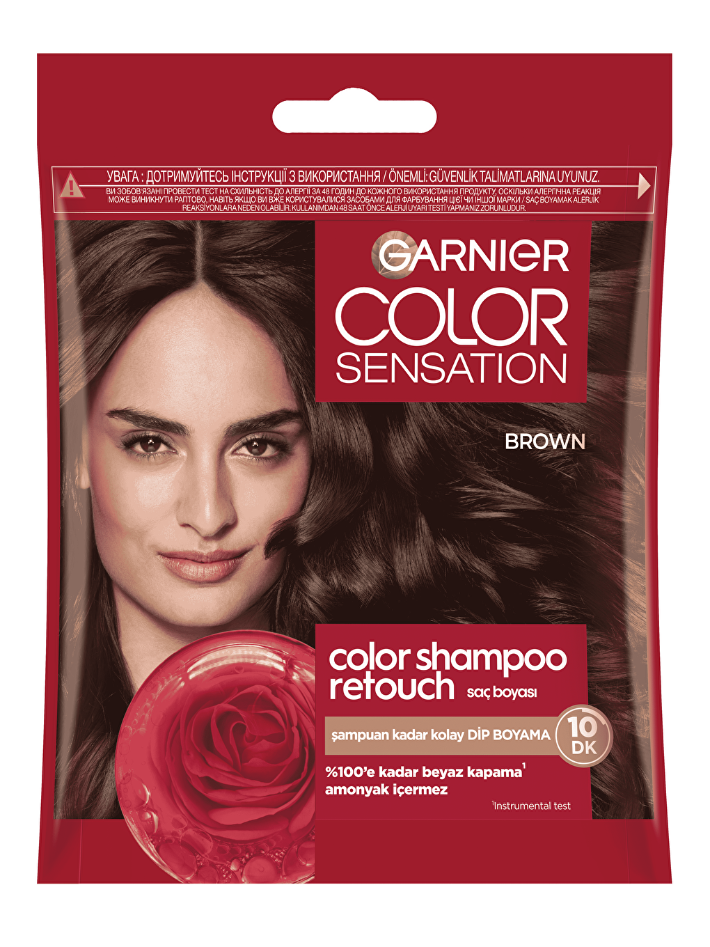Color Shampoo Retouch Şampuan Kolaylığında Dip Boyası, Kahve 4.0