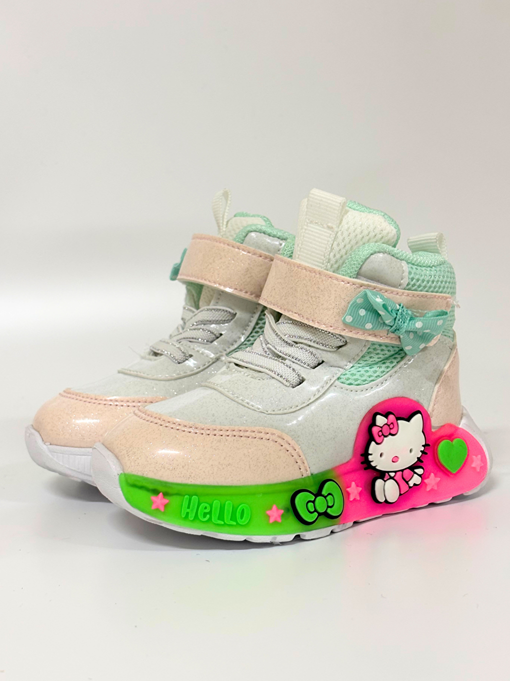 Yeşil Mint Hello Kız Çocuk Sneakers-2