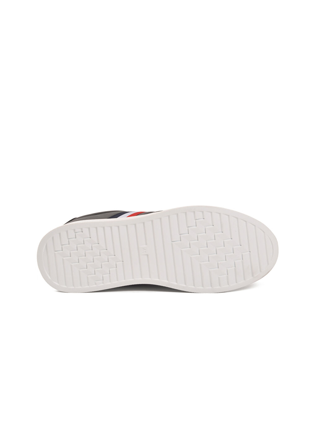 Siyah Beyaz Bağcıklı Hafif Cilt Erkek Sneaker 493 M-4