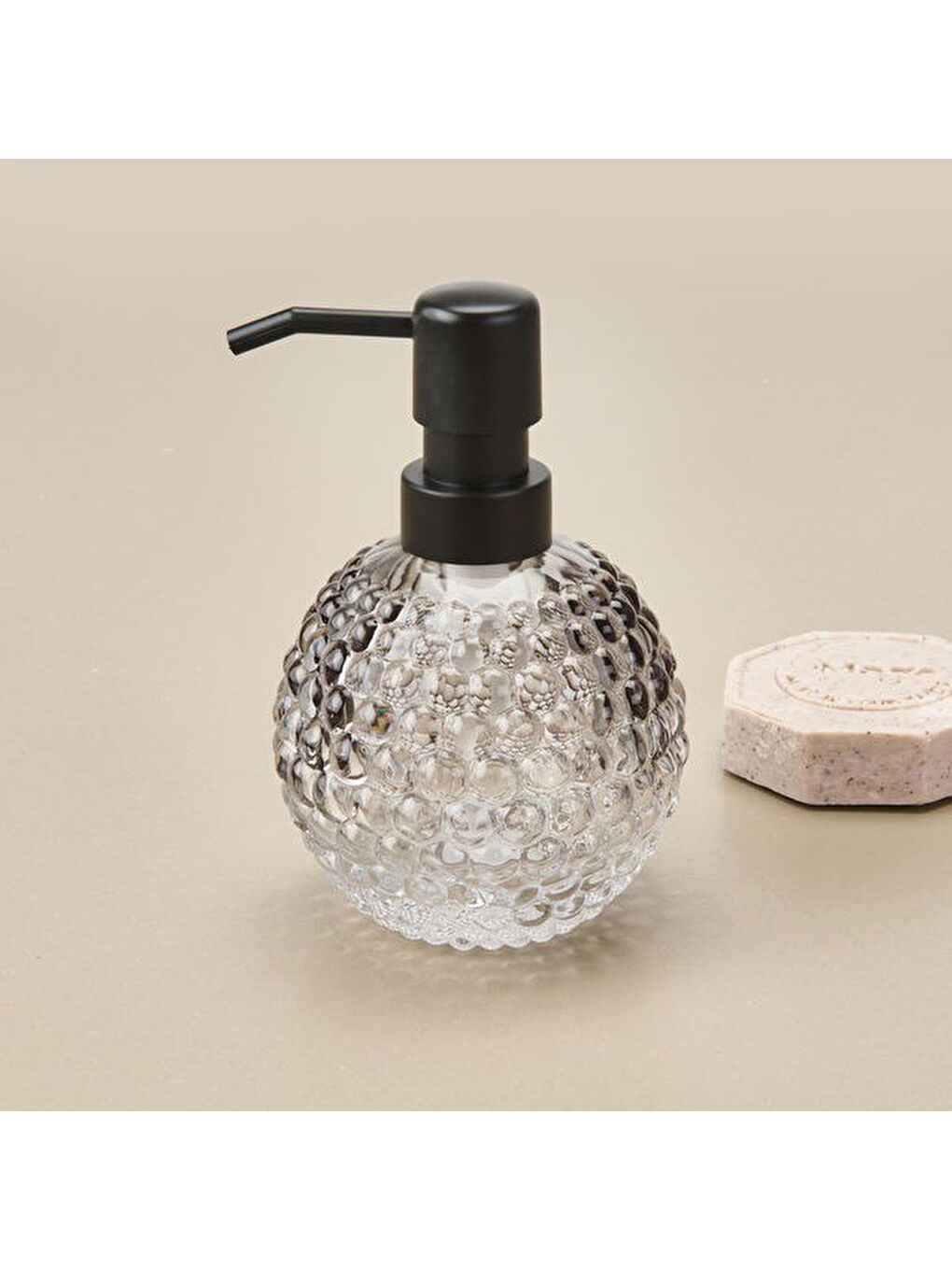 Damla Desenli Sıvı Sabunluk - Antrasit-3