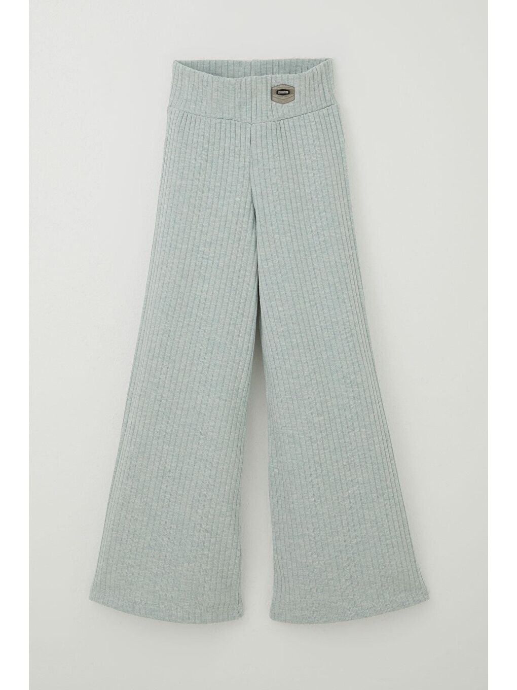 Turkuaz Kız Çocuk Pantolon Arma Aksesuar Detaylı Su Yeşili (7-12 Yaş)