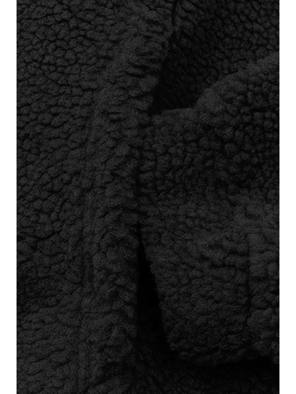 Siyah Genıus Store Erkek Kapüşonlu Polar Sherpa Kuzu Kumaş İçi Şardonlu Kapüşonlu Sweatshırt SHERPA-KAP-2