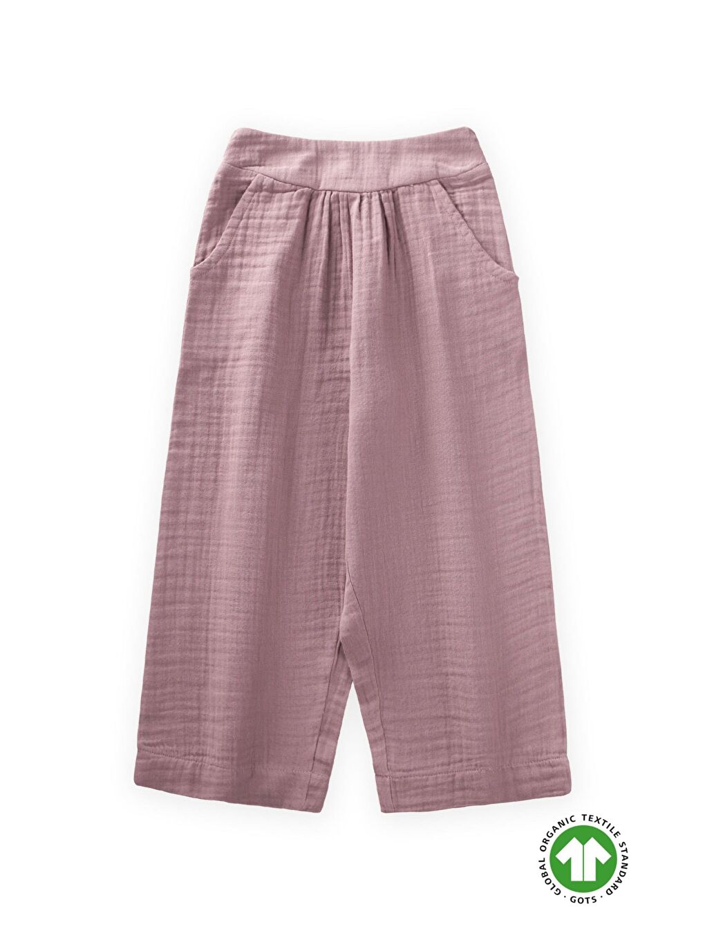Mor Kız Çocuk Müslin Pantolon