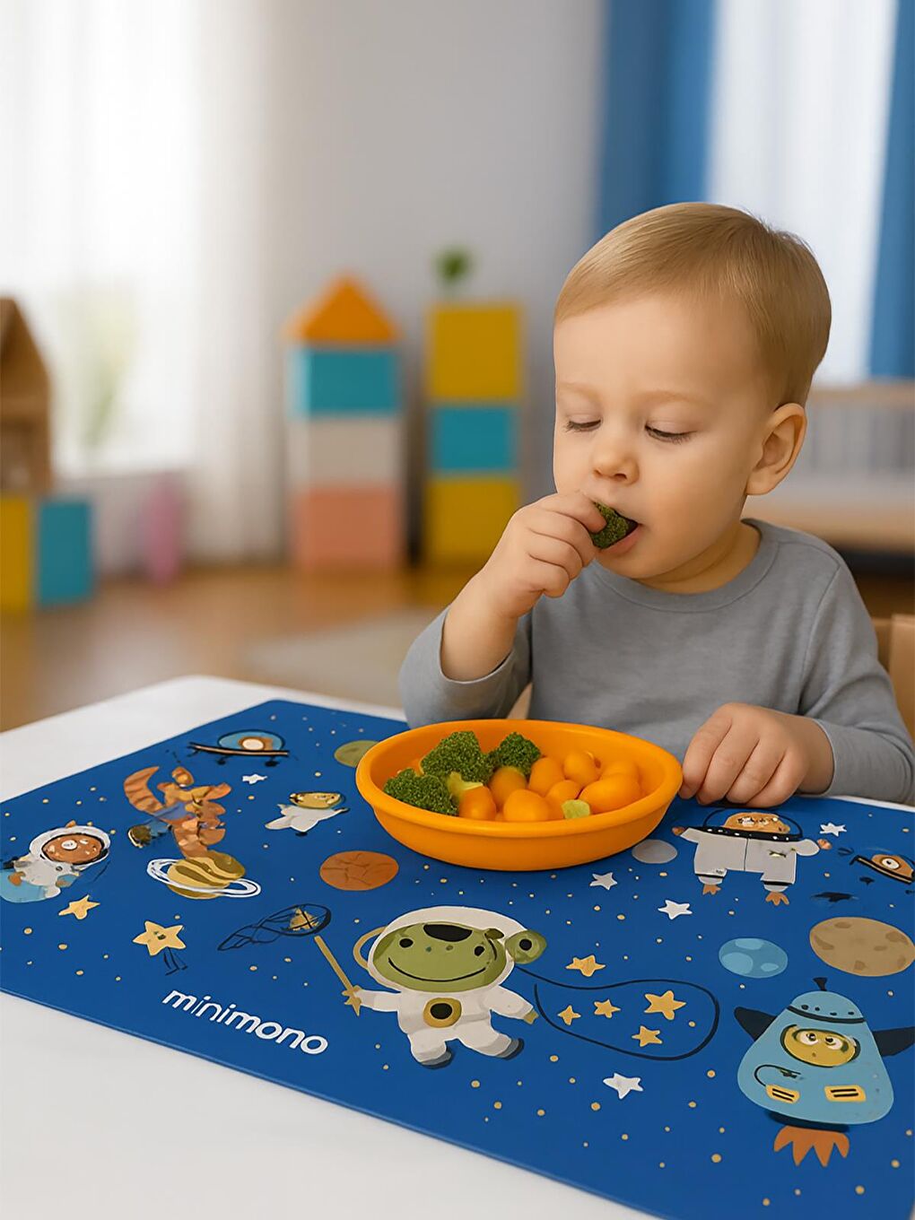 Bebekler İçin Tek Kullanımlık Beslenme Örtüsü- 30'lu Paket - Lacivert Standart-1