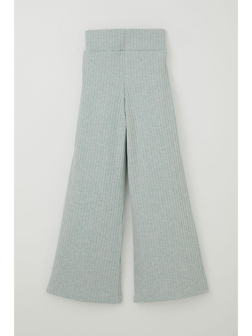 Turkuaz Kız Çocuk Pantolon Arma Aksesuar Detaylı Su Yeşili (7-12 Yaş)-1