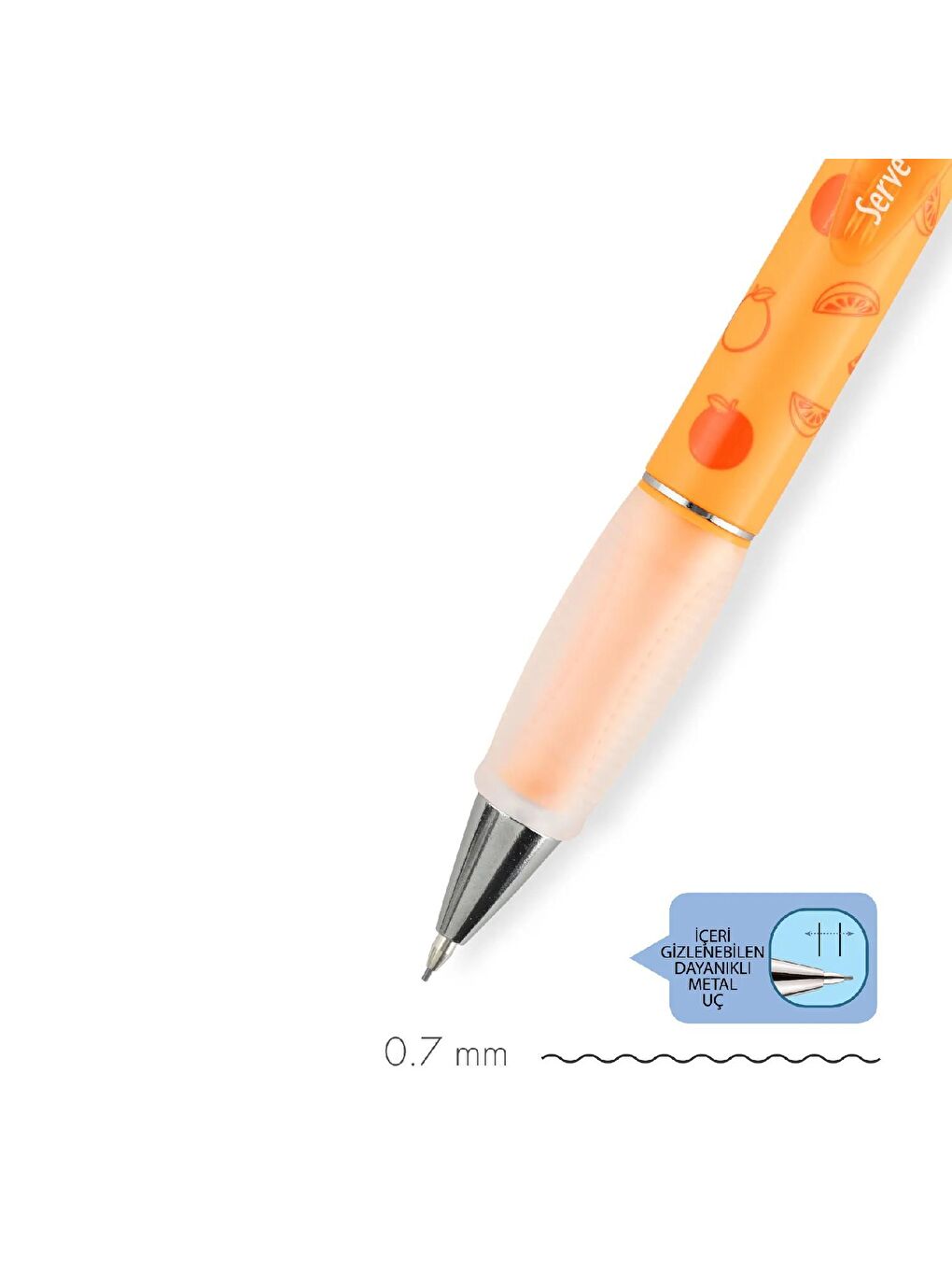 Deep Mekanik Versatil Kalem Meyve Temalı 0.7-2