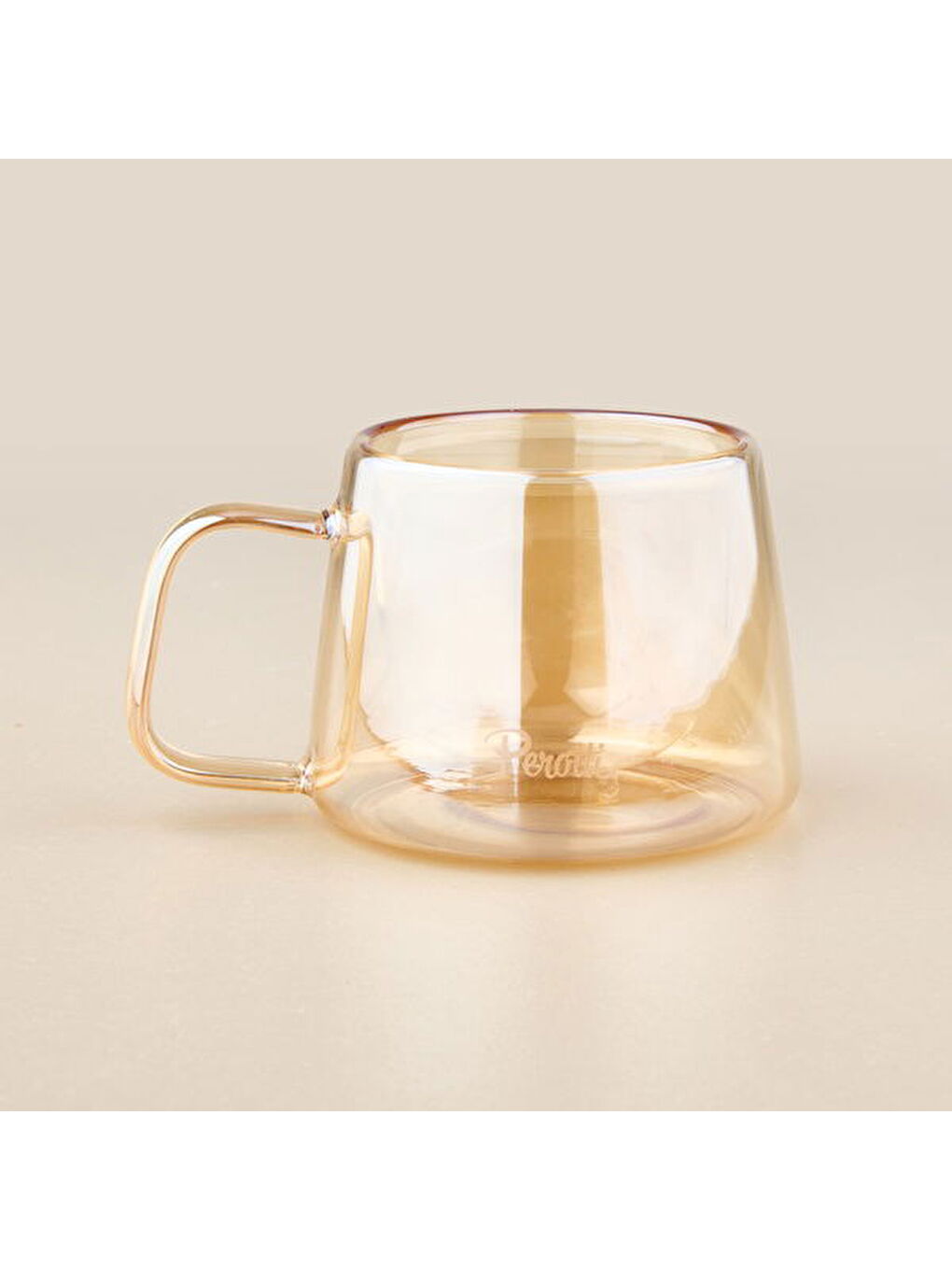 Sarı Çift Cidarlı Kupa - Amber - 200 ml