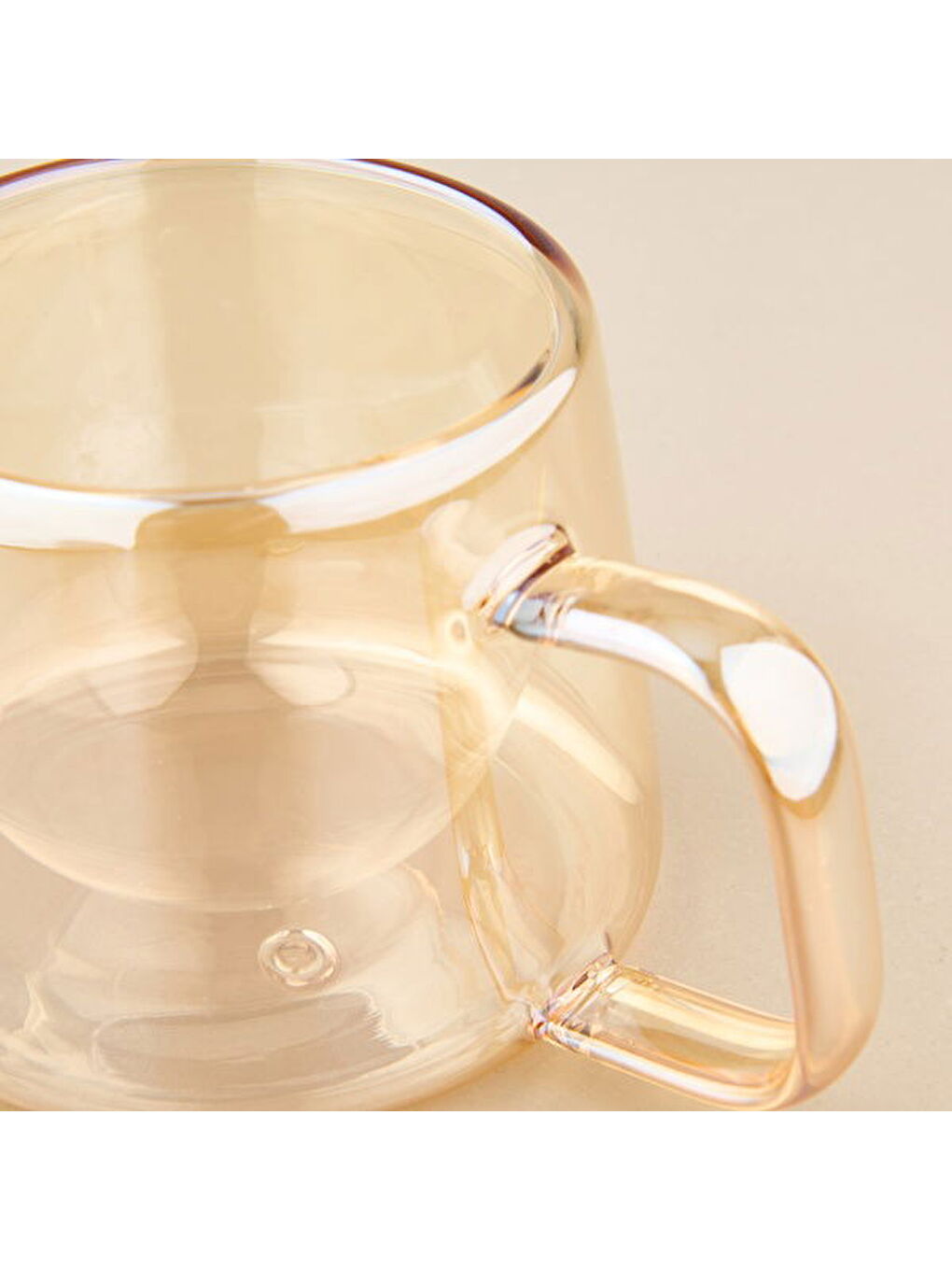 Sarı Çift Cidarlı Kupa - Amber - 200 ml-1