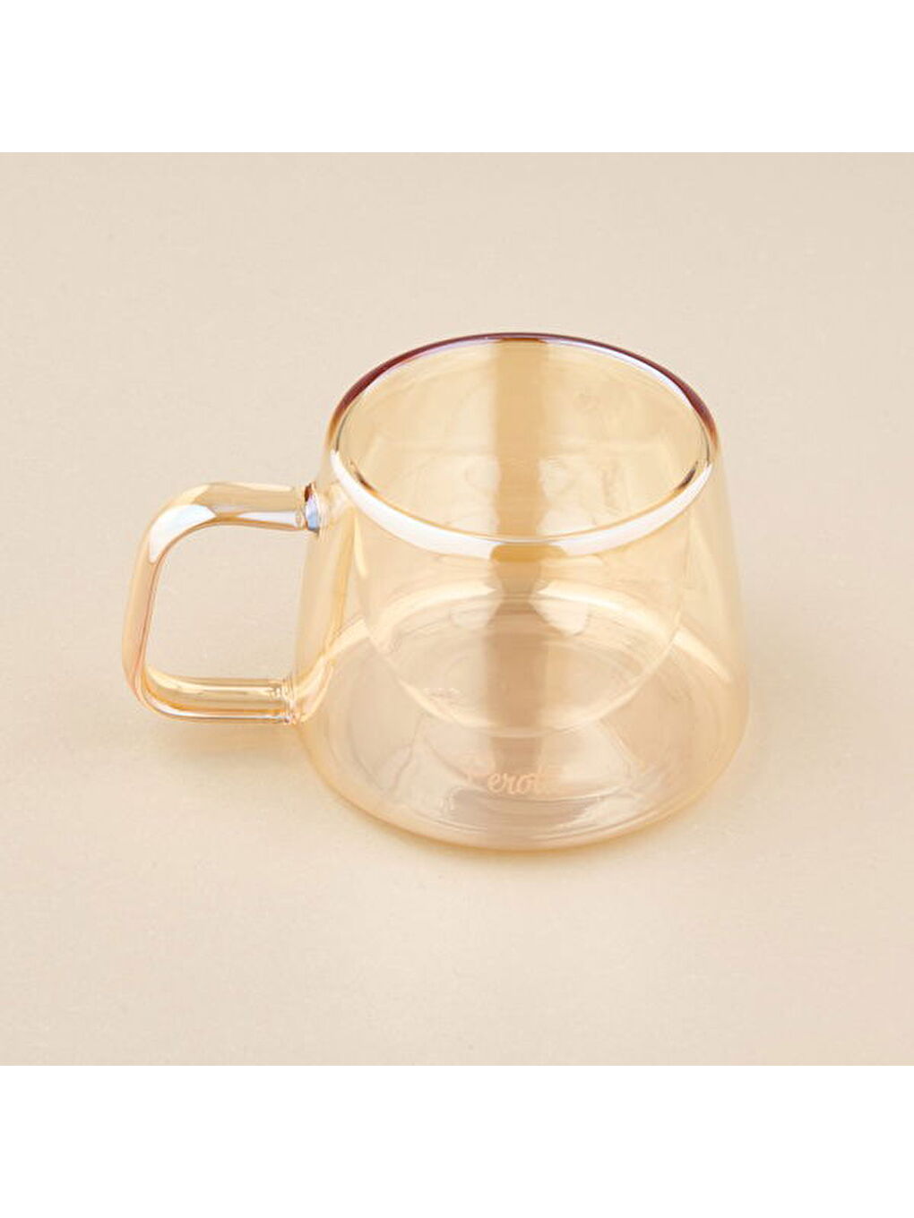 Sarı Çift Cidarlı Kupa - Amber - 200 ml-3