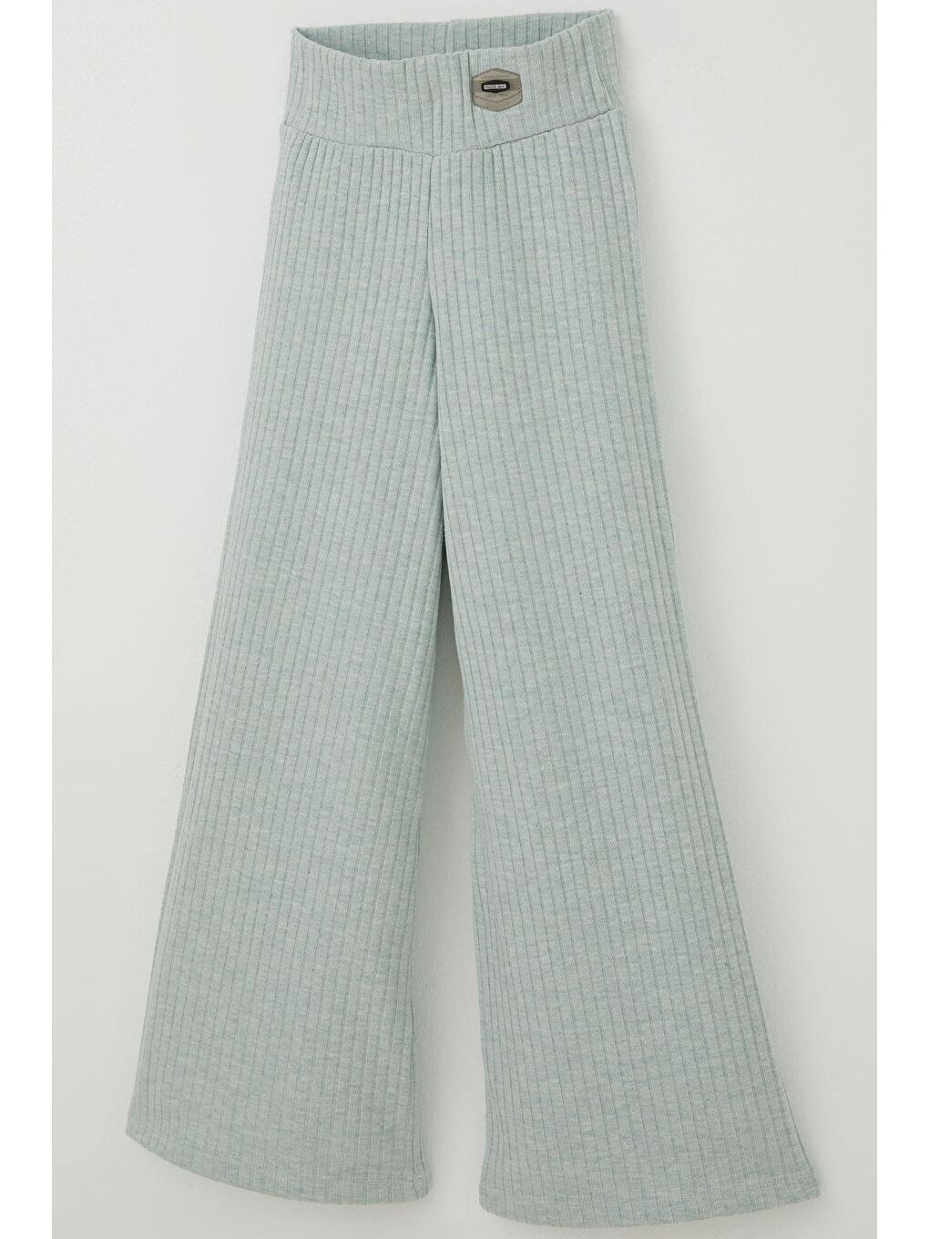 Turkuaz Kız Çocuk Pantolon Arma Aksesuar Detaylı Su Yeşili (7-12 Yaş)-2