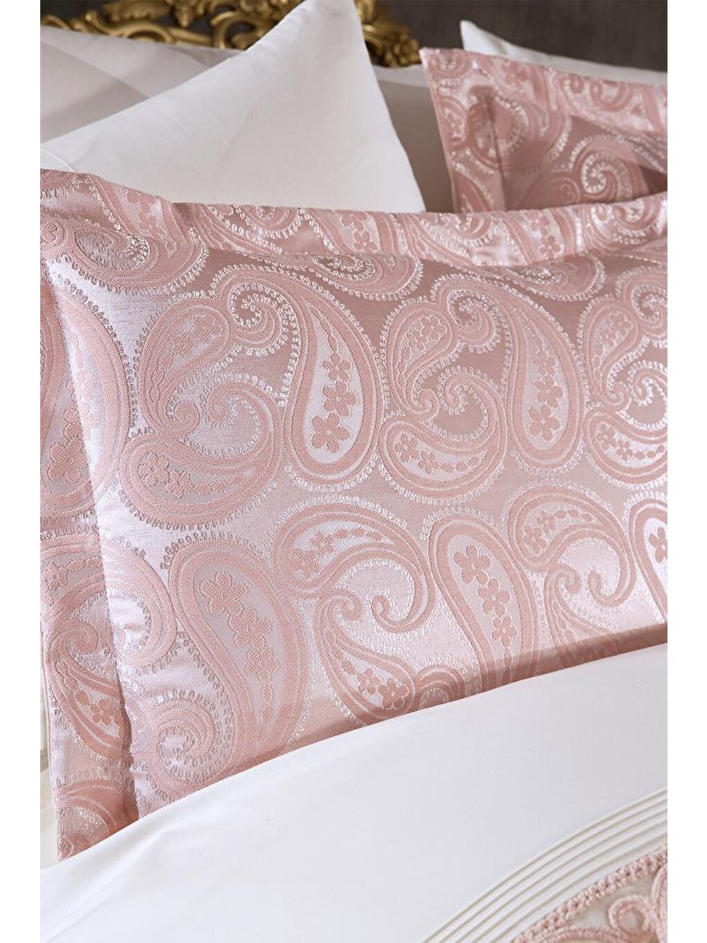 Pembe Şal 10 Parça Battaniyeli Çeyiz Seti Pudra-7