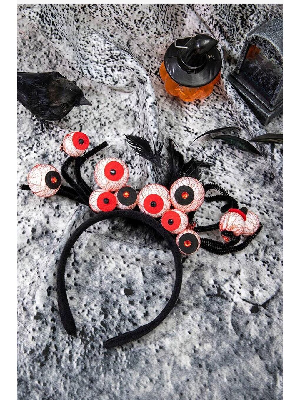 Siyah Kanlı Gözler Korkunç Parti Tacı-3