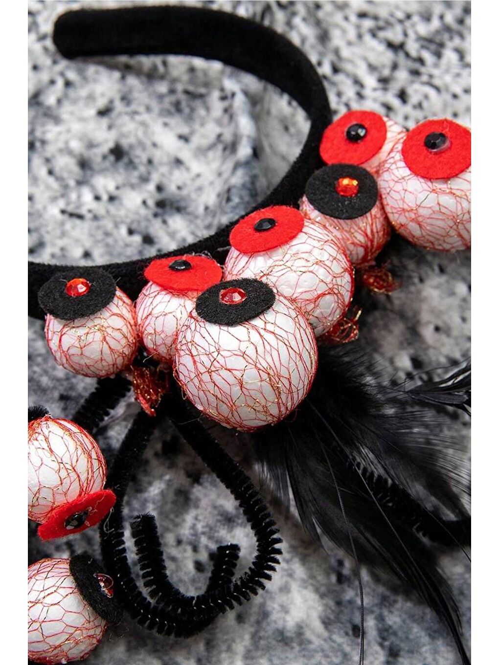 Siyah Kanlı Gözler Korkunç Parti Tacı-4