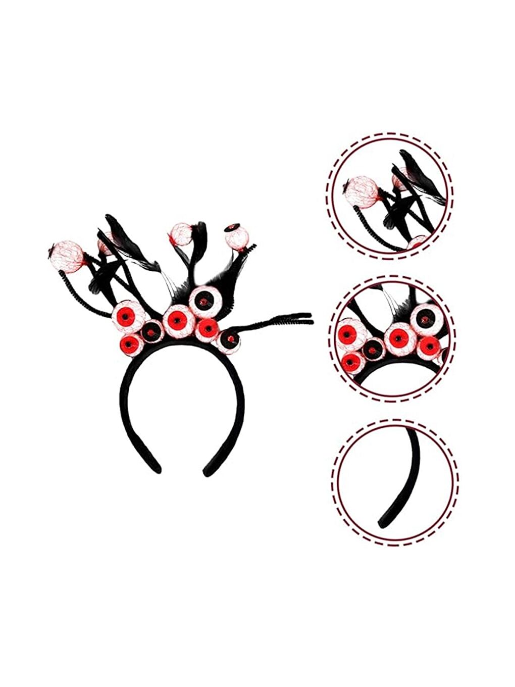 Siyah Kanlı Gözler Korkunç Parti Tacı-5