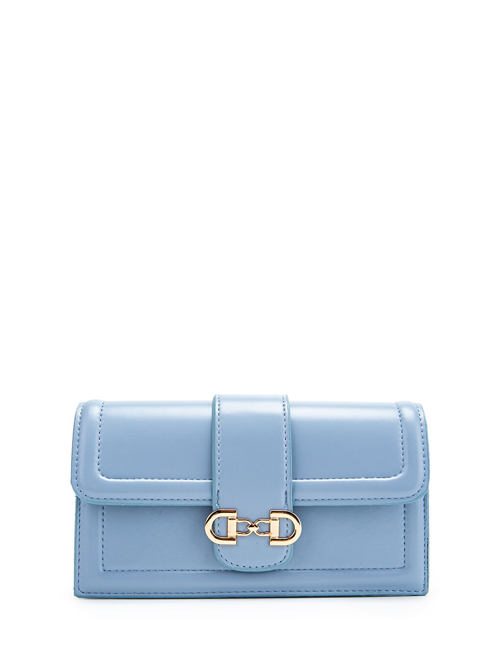 Uzun Askılı Suni Deri Kadın Çapraz Çanta Darla Bebe Mavi