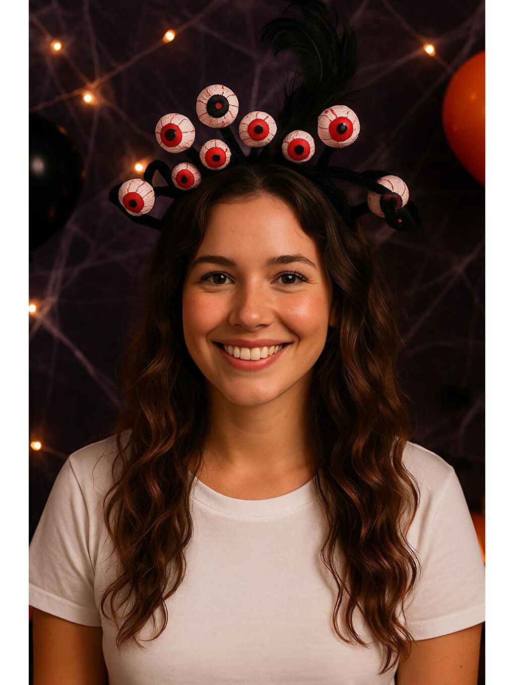 Siyah Kanlı Gözler Korkunç Parti Tacı-8