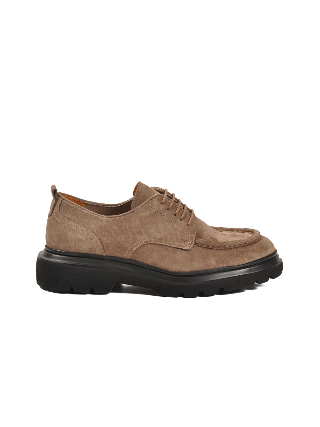 Bej Vizon Nubuk Hakiki Deri Erkek Casual Ayakkabı 54083 M