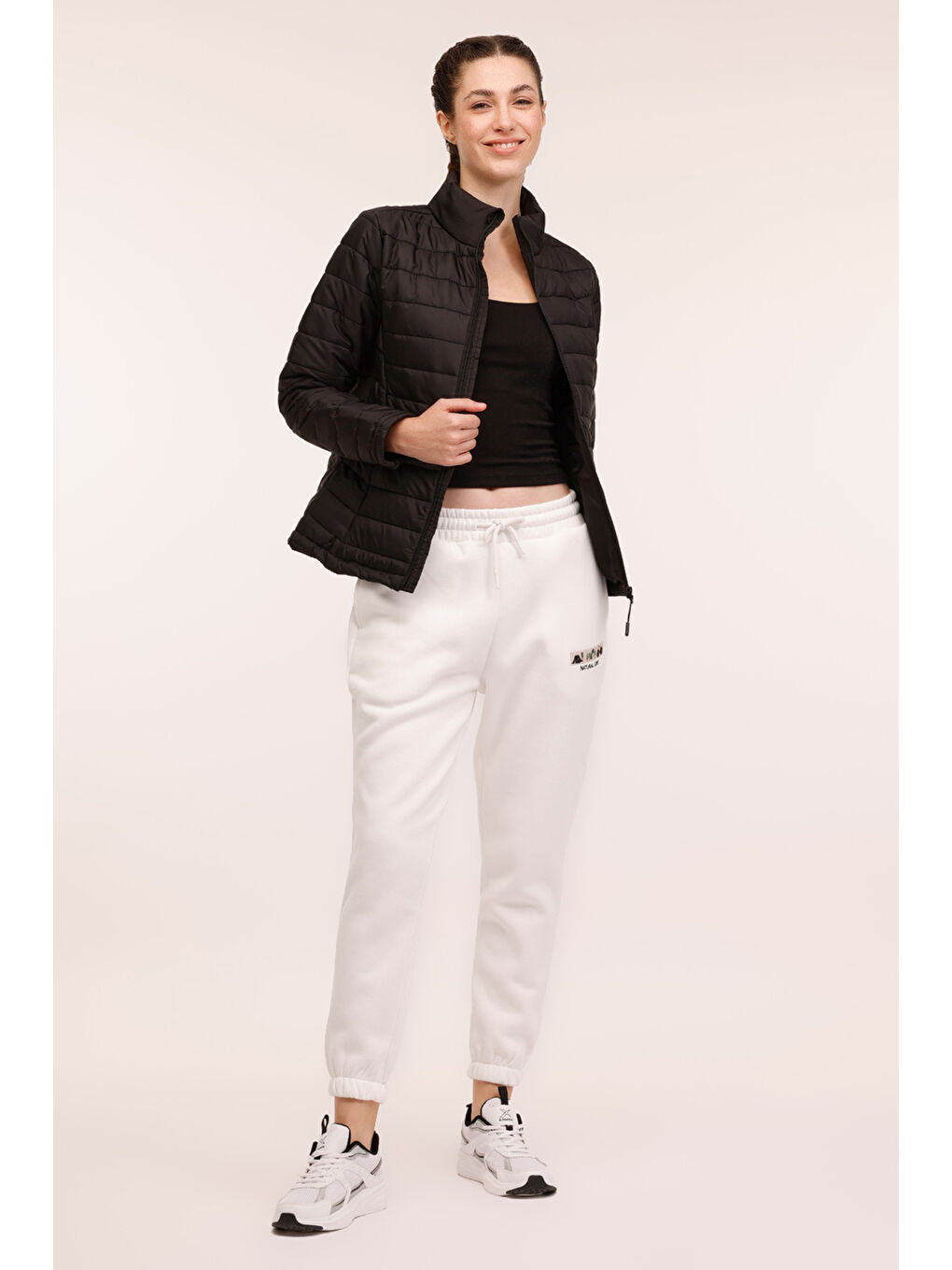 WB PADDED 1SN659 4PR Siyah Kadın Mont-2