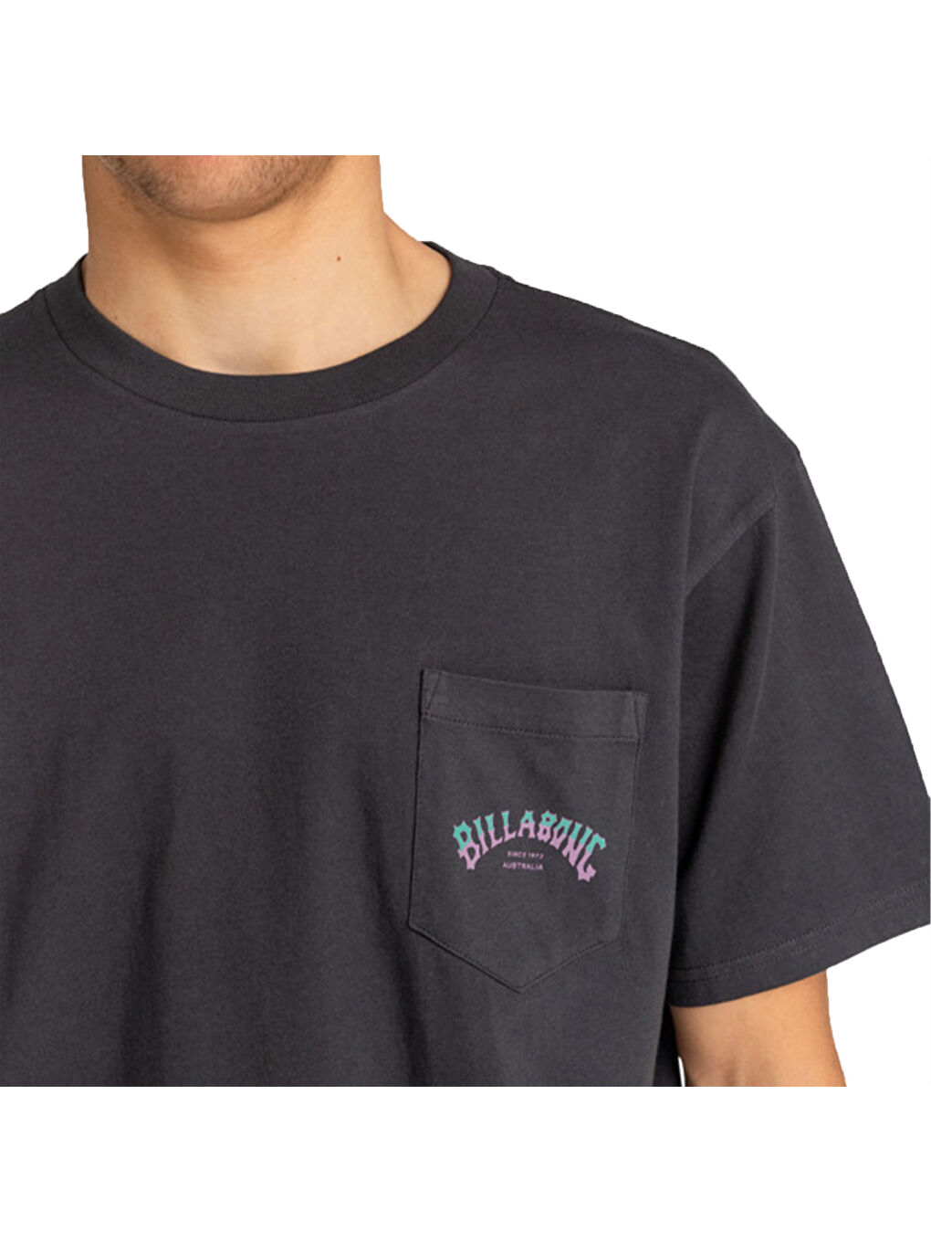 Stacked Arch Pkt Erkek Siyah Tişört-5