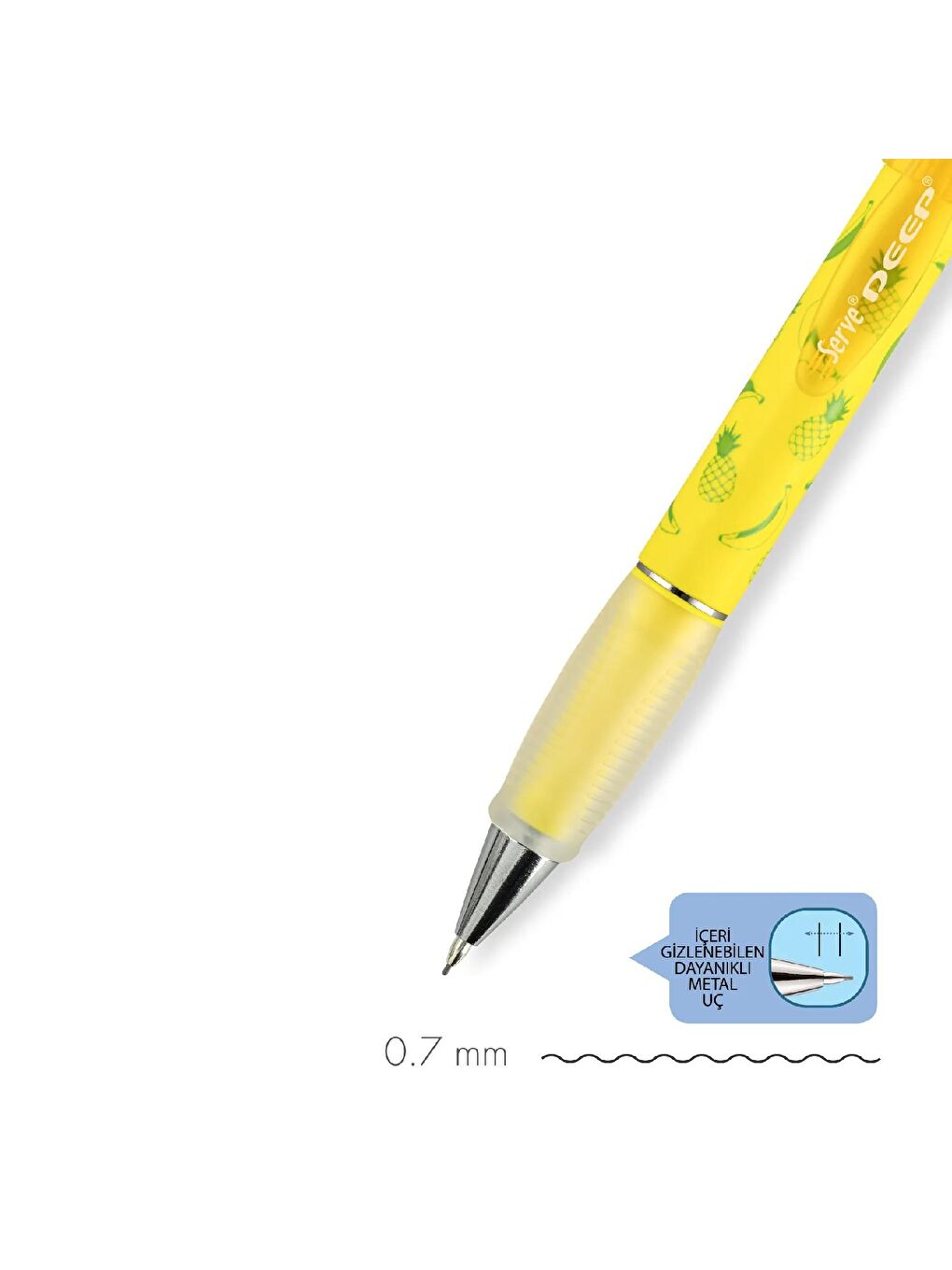 Deep Mekanik Versatil Kalem Meyve Temalı 0.7-2