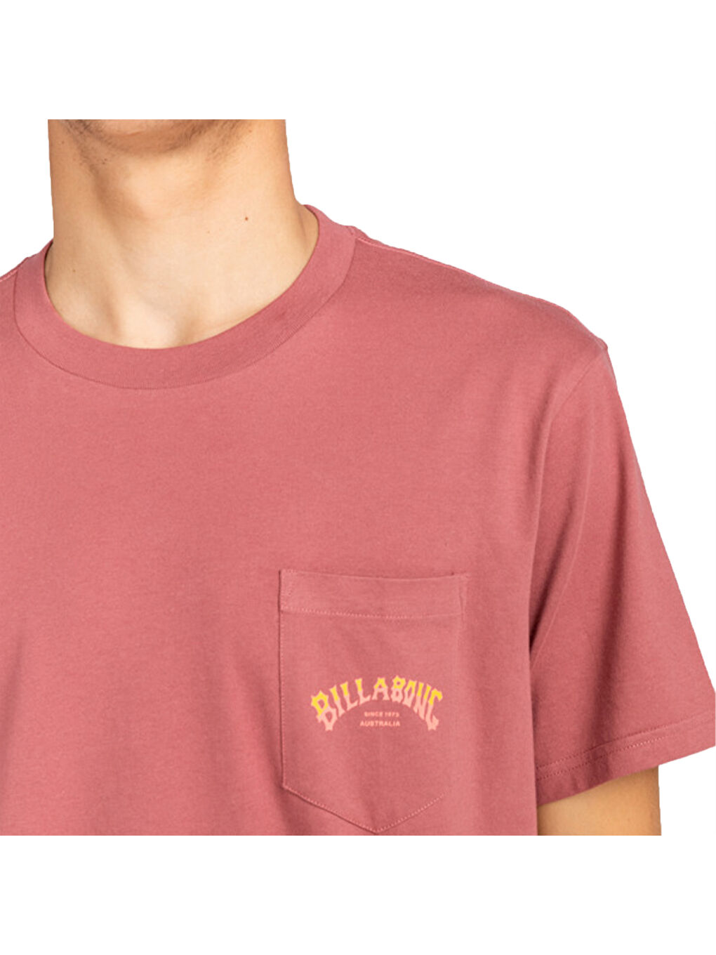 Stacked Arch Pkt Erkek Pembe Tişört-5