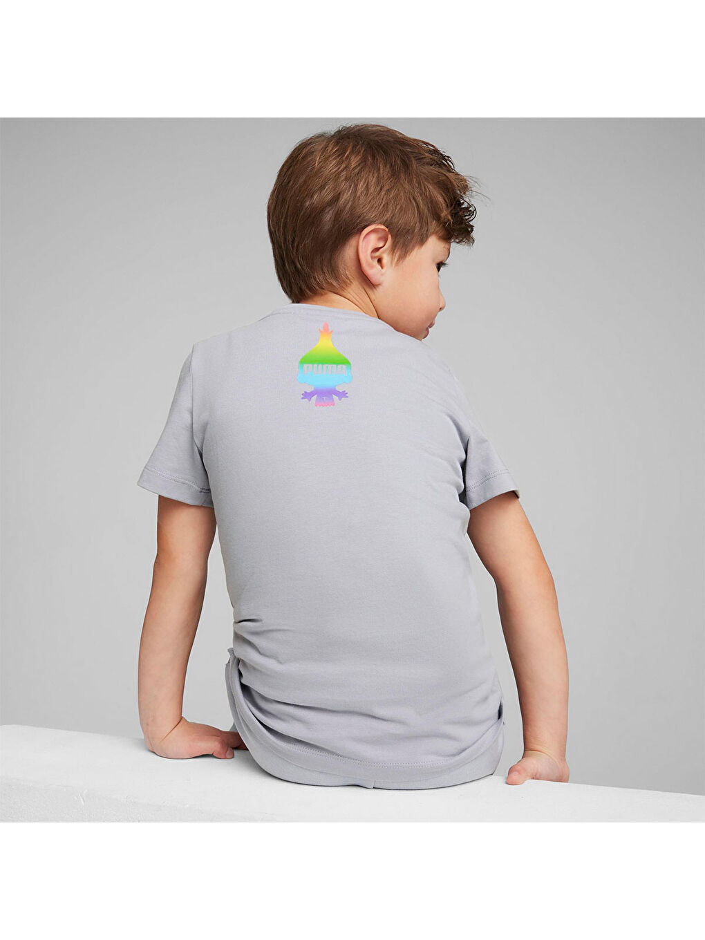 X Trolls Erkek Çocuk Gri Tişört-1