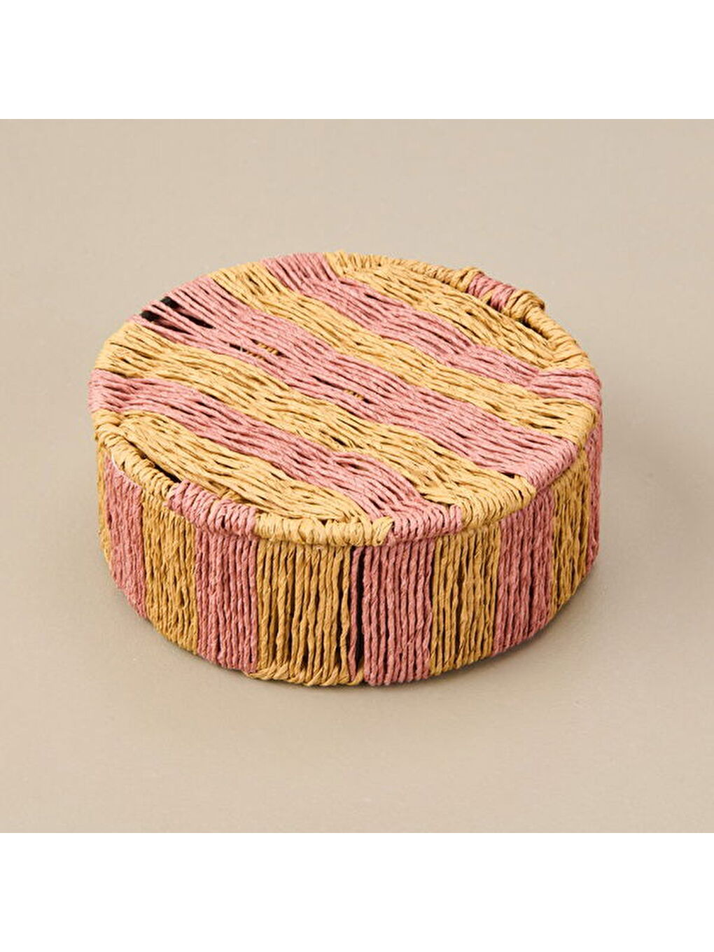 Earthy Hues Saklama Kutusu - Bej - 15x5 cm