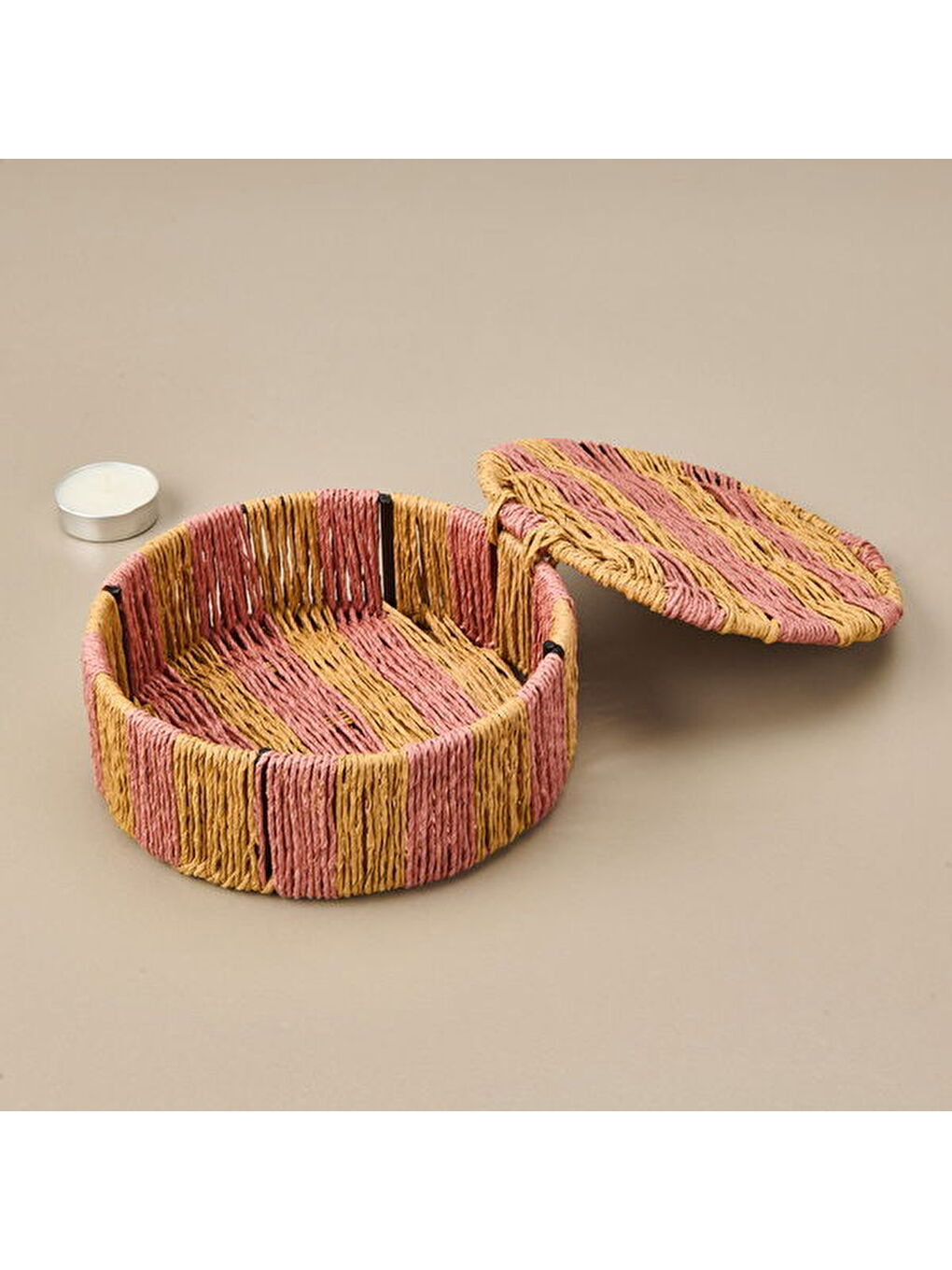 Earthy Hues Saklama Kutusu - Bej - 15x5 cm-2