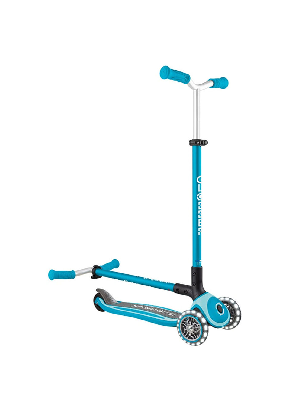 Master Işıklı Katlanabilir Scooter Okyanus Mavisi 663-100-2