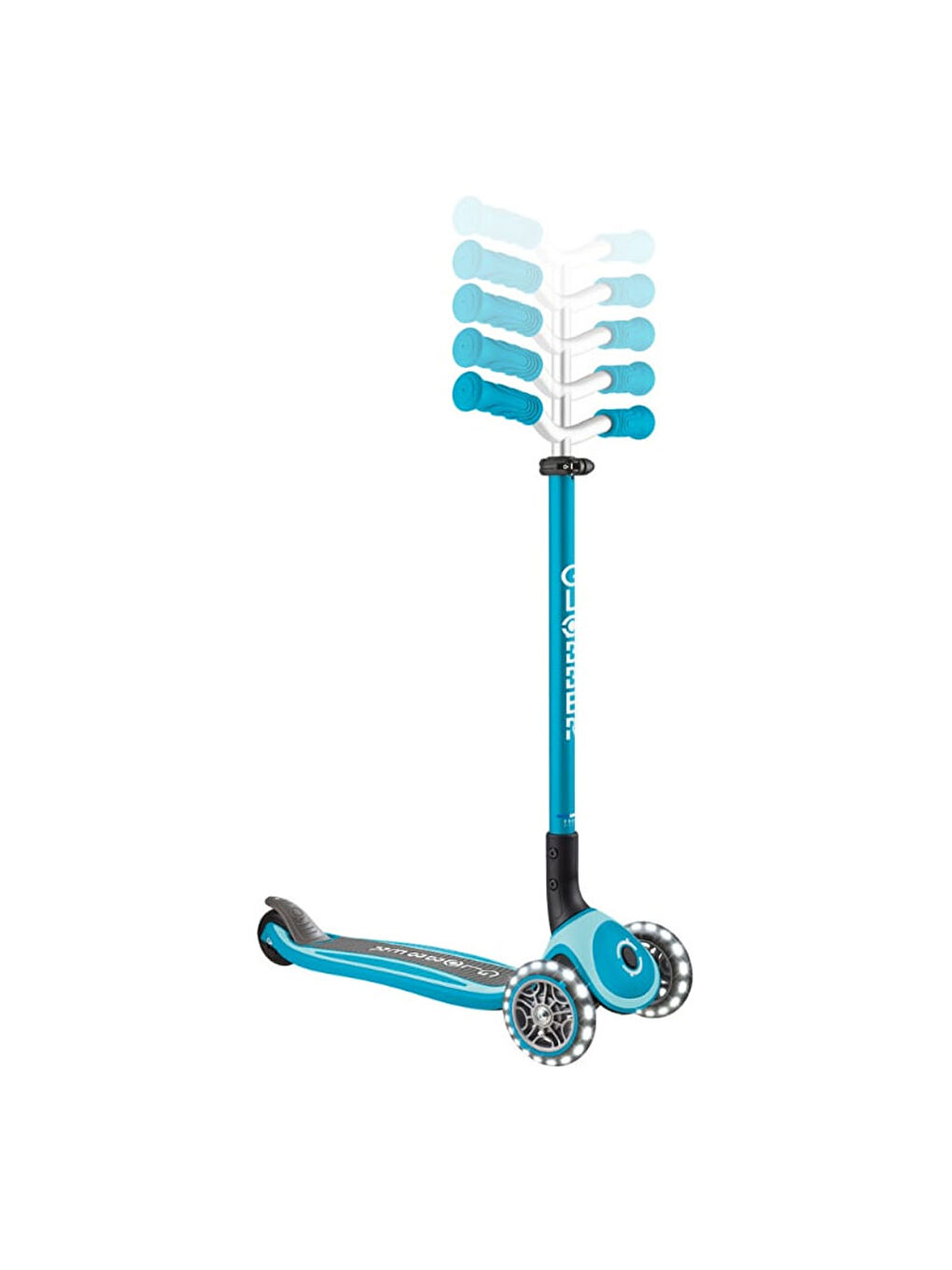 Master Işıklı Katlanabilir Scooter Okyanus Mavisi 663-100-4