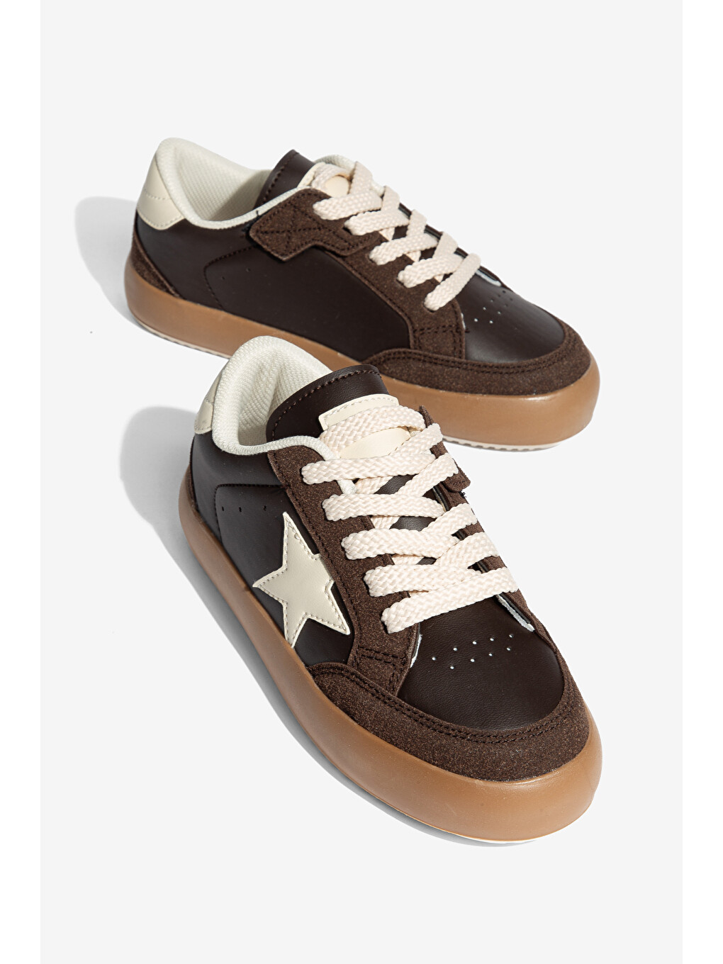 Kahverengi Kids Zeer Çocuk Unisex Günlük Ortopedik Sneaker Spor Ayakkabı