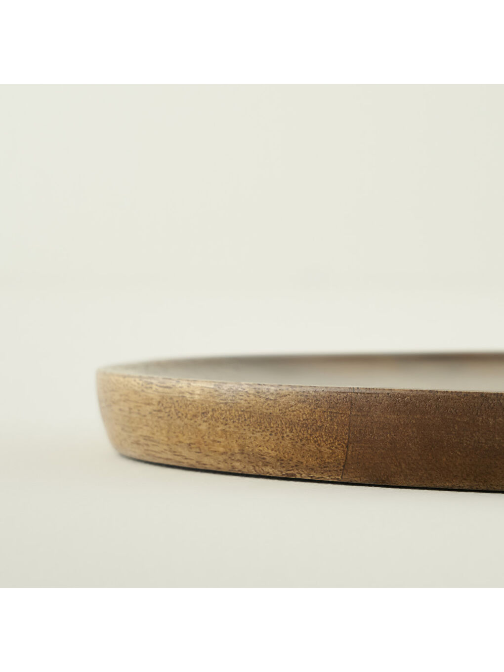 Kahverengi Wooden Mango Sunum Tabağı Naturel (30 cm)-2