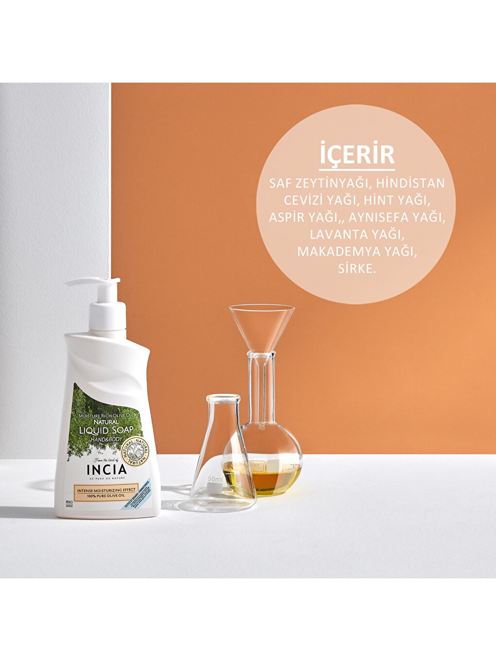 %100 Doğal Sıvı Kastil Sabunu Yoğun Nemlendirici Zeytinyağlı 10 Bitkisel Değerli Yağ Vegan 250 ml