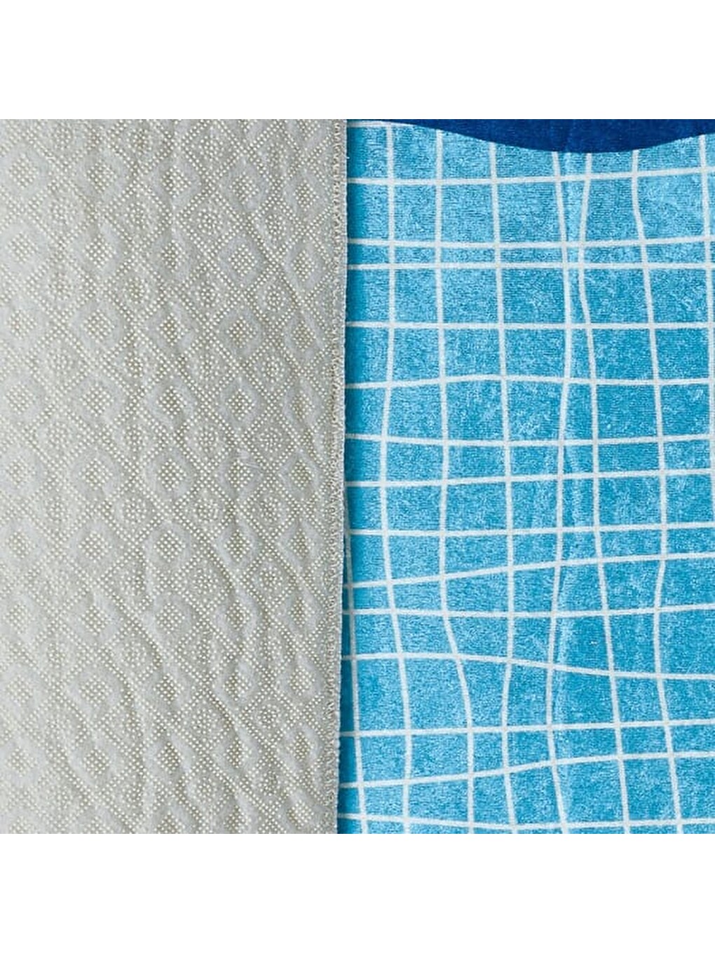 Soft Havuz Desenli Banyo Paspası - Mavi - 50x80 Cm-2