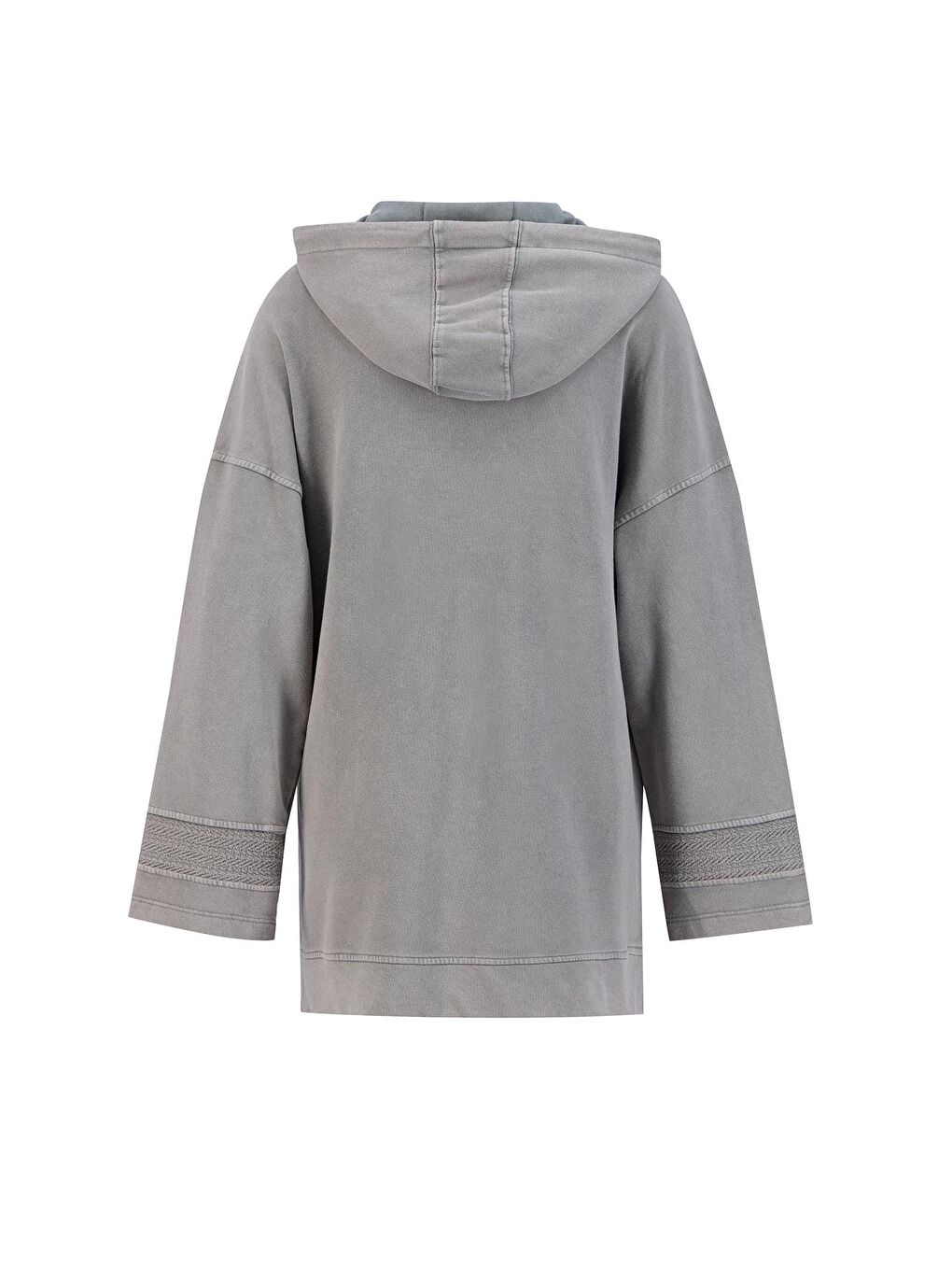 Karışık Yıkama Efektli Sweat 24Kd6804 Vizon-6