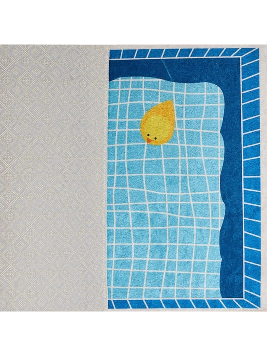 Soft Havuz Desenli Banyo Paspası - Mavi - 50x80 Cm-5
