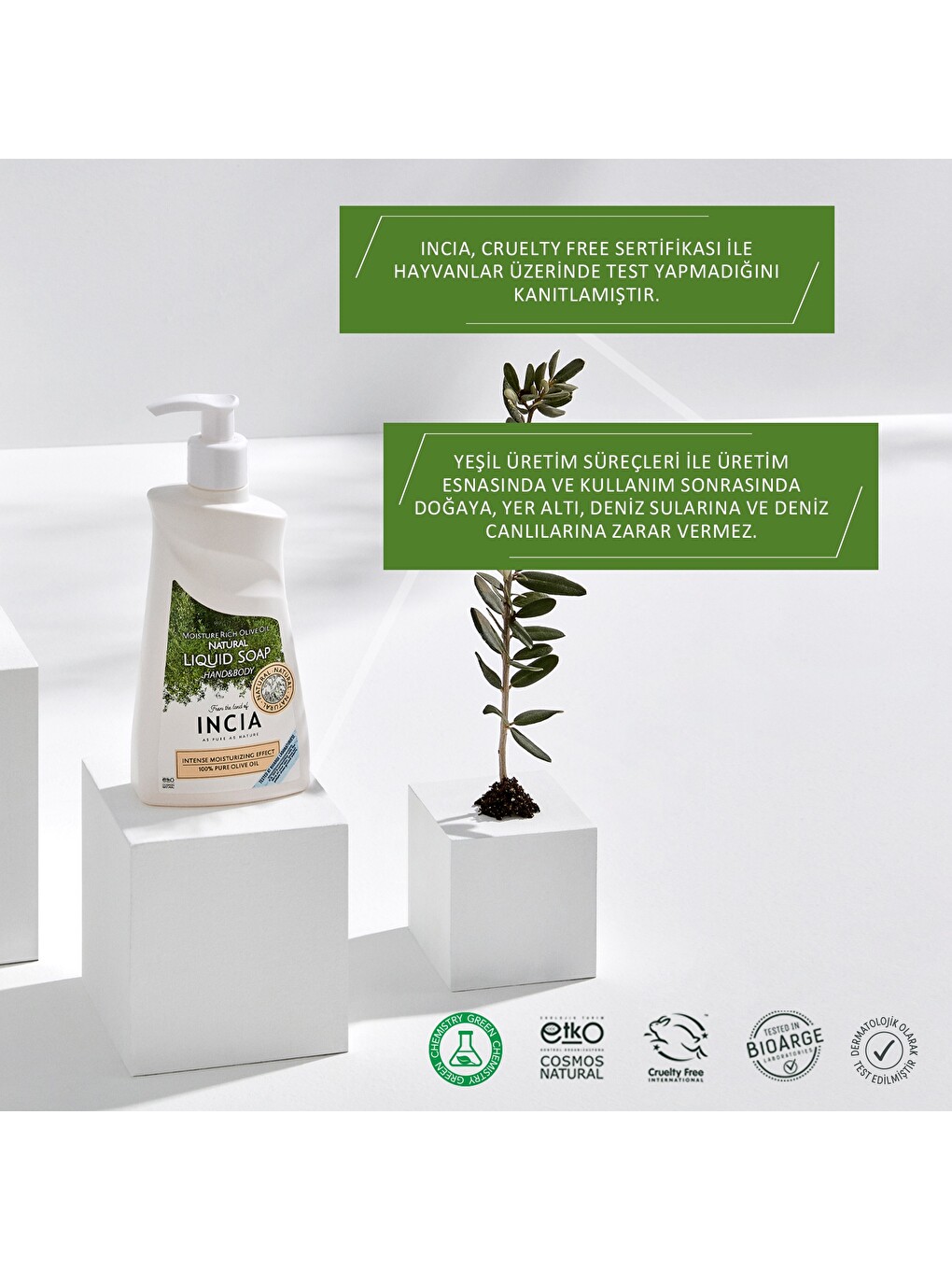 %100 Doğal Sıvı Kastil Sabunu Yoğun Nemlendirici Zeytinyağlı 10 Bitkisel Değerli Yağ Vegan 250 ml-2