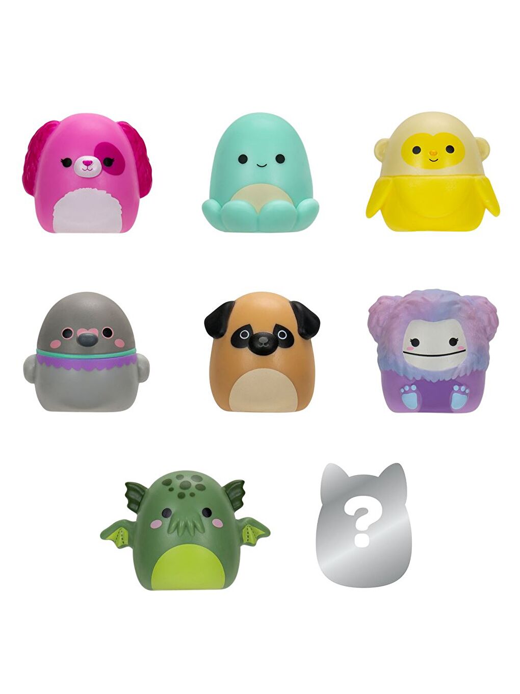 Squish-a-longs 8 Figür + Yüzük Set Seri 2 AL0024-2